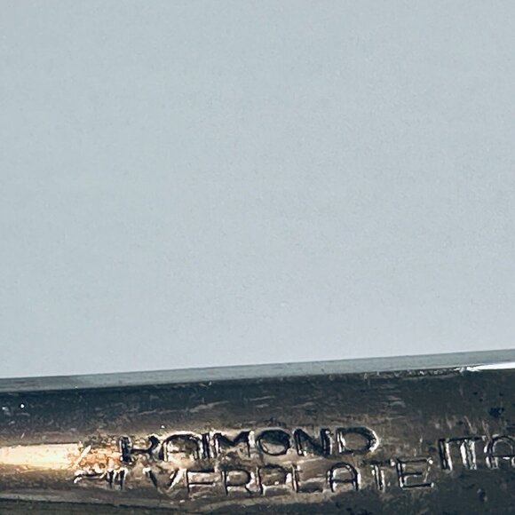 Raimond Silverplate Italy 9" Salad Serving Set Fork & Spoon Vintage - Picture 8 of 12